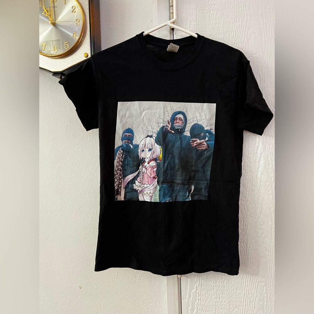 anime girl with thugs shirt